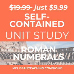 Roman Numerals Unit Study Black Friday Sale Image-1