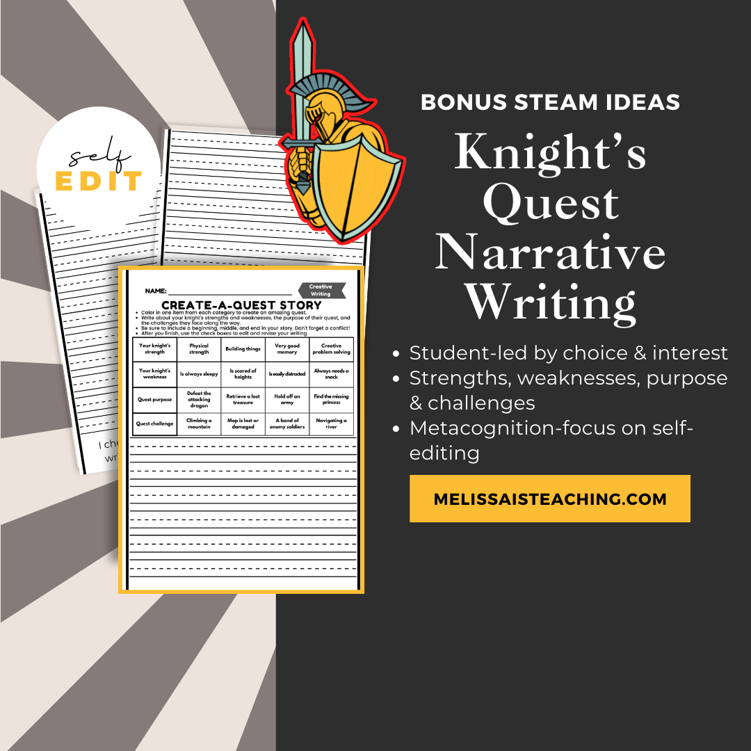 Knight Quest Narrative Writing Preview PNG
